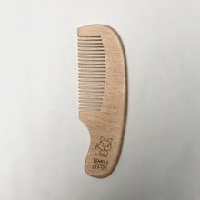 Load image into Gallery viewer, Natural Beechwood Baby Comb keepsake for newborns and toddlers