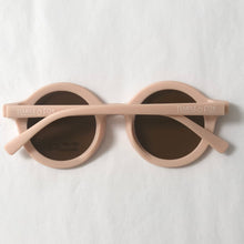 Load image into Gallery viewer, Pink kids sunglasses made from recycled plastic
