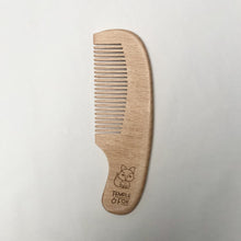 Load image into Gallery viewer, Natural Beechwood Baby Comb keepsake for newborns and toddlers
